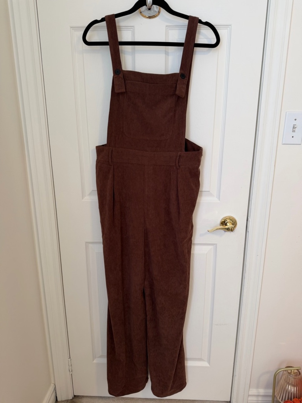 NWT Commense Brown Corduroy Jumpsuit
